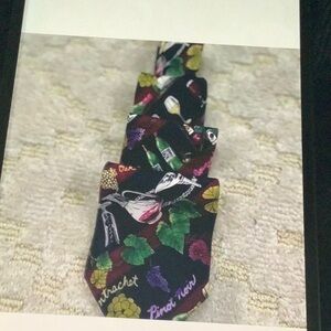 Colorful Wine-Themed Tie